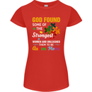 Religious Autism Mom Autistic Mum God ASD Womens Petite Cut T-Shirt Red