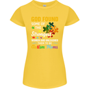 Religious Autism Mom Autistic Mum God ASD Womens Petite Cut T-Shirt Yellow