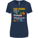 Religious Autism Mom Autistic Mum God ASD Womens Wider Cut T-Shirt Navy Blue
