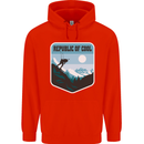 Republic of Cool Skiing Skier Ski Childrens Kids Hoodie Bright Red