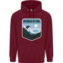 Republic of Cool Skiing Skier Ski Childrens Kids Hoodie Maroon