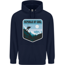 Republic of Cool Skiing Skier Ski Childrens Kids Hoodie Navy Blue