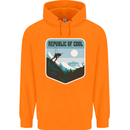 Republic of Cool Skiing Skier Ski Childrens Kids Hoodie Orange