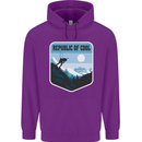 Republic of Cool Skiing Skier Ski Childrens Kids Hoodie Purple