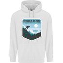 Republic of Cool Skiing Skier Ski Childrens Kids Hoodie White