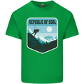 Republic of Cool Skiing Skier Ski Kids T-Shirt Childrens Irish Green