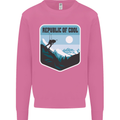Republic of Cool Skiing Skier Ski Mens Sweatshirt Jumper Azalea