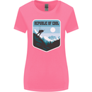 Republic of Cool Skiing Skier Ski Womens Wider Cut T-Shirt Azalea
