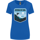 Republic of Cool Skiing Skier Ski Womens Wider Cut T-Shirt Royal Blue