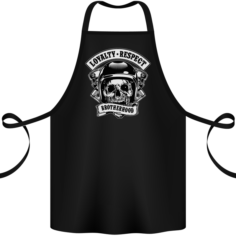 Respect Brotherhood Motorcycle Biker Bike Cotton Apron 100% Organic Black