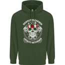 Respect Earned Motorbike Motorcycle Biker Mens 80% Cotton Hoodie Forest Green