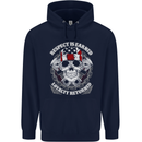 Respect Earned Motorbike Motorcycle Biker Mens 80% Cotton Hoodie Navy Blue