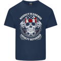 Respect Earned Motorbike Motorcycle Biker Mens Cotton T-Shirt Tee Top Navy Blue