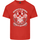 Respect Earned Motorbike Motorcycle Biker Mens Cotton T-Shirt Tee Top Red