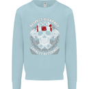 Respect Earned Motorbike Motorcycle Biker Mens Sweatshirt Jumper Light Blue