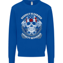 Respect Earned Motorbike Motorcycle Biker Mens Sweatshirt Jumper Royal Blue