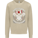 Respect Earned Motorbike Motorcycle Biker Mens Sweatshirt Jumper Sand