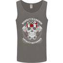 Respect Earned Motorbike Motorcycle Biker Mens Vest Tank Top Charcoal