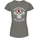 Respect Earned Motorbike Motorcycle Biker Womens Petite Cut T-Shirt Charcoal