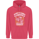 Respect Earned Motorcycle Motorbike Biker Childrens Kids Hoodie Heliconia