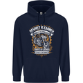 Respect Earned Motorcycle Motorbike Biker Childrens Kids Hoodie Navy Blue