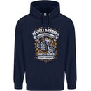 Respect Earned Motorcycle Motorbike Biker Childrens Kids Hoodie Navy Blue
