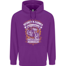 Respect Earned Motorcycle Motorbike Biker Childrens Kids Hoodie Purple