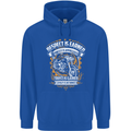 Respect Earned Motorcycle Motorbike Biker Childrens Kids Hoodie Royal Blue