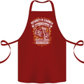 Respect Earned Motorcycle Motorbike Biker Cotton Apron 100% Organic Maroon