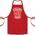 Respect Earned Motorcycle Motorbike Biker Cotton Apron 100% Organic Red