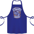 Respect Earned Motorcycle Motorbike Biker Cotton Apron 100% Organic Royal Blue