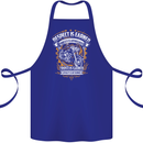 Respect Earned Motorcycle Motorbike Biker Cotton Apron 100% Organic Royal Blue