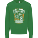 Respect Earned Motorcycle Motorbike Biker Kids Sweatshirt Jumper Irish Green
