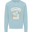 Respect Earned Motorcycle Motorbike Biker Kids Sweatshirt Jumper Light Blue