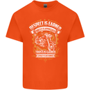 Respect Earned Motorcycle Motorbike Biker Kids T-Shirt Childrens Orange