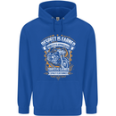 Respect Earned Motorcycle Motorbike Biker Mens 80% Cotton Hoodie Royal Blue