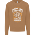 Respect Earned Motorcycle Motorbike Biker Mens Sweatshirt Jumper Caramel Latte