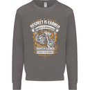 Respect Earned Motorcycle Motorbike Biker Mens Sweatshirt Jumper Charcoal