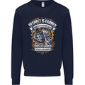 Respect Earned Motorcycle Motorbike Biker Mens Sweatshirt Jumper Navy Blue