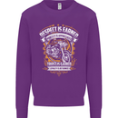 Respect Earned Motorcycle Motorbike Biker Mens Sweatshirt Jumper Purple