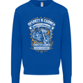 Respect Earned Motorcycle Motorbike Biker Mens Sweatshirt Jumper Royal Blue