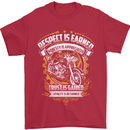 Respect Earned Motorcycle Motorbike Biker Mens T-Shirt Cotton Gildan Red