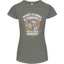 Respect Earned Motorcycle Motorbike Biker Womens Petite Cut T-Shirt Charcoal