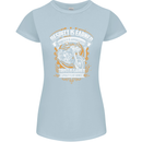 Respect Earned Motorcycle Motorbike Biker Womens Petite Cut T-Shirt Light Blue