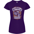 Respect Earned Motorcycle Motorbike Biker Womens Petite Cut T-Shirt Purple
