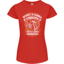 Respect Earned Motorcycle Motorbike Biker Womens Petite Cut T-Shirt Red