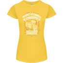 Respect Earned Motorcycle Motorbike Biker Womens Petite Cut T-Shirt Yellow