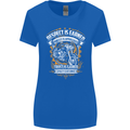 Respect Earned Motorcycle Motorbike Biker Womens Wider Cut T-Shirt Royal Blue