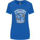 Respect Earned Motorcycle Motorbike Biker Womens Wider Cut T-Shirt Royal Blue