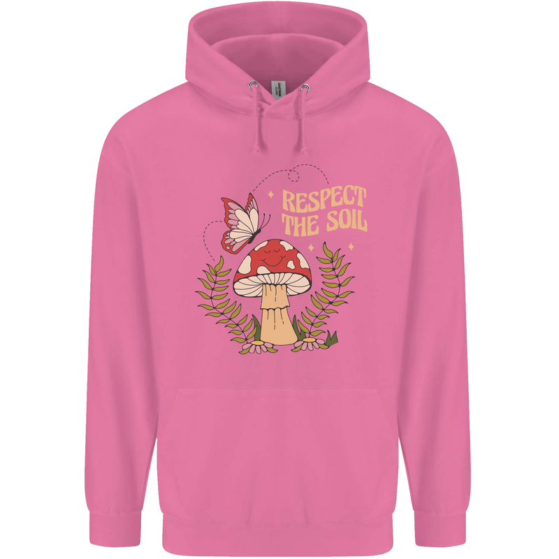 Respect the Soil Frog Climate Change Hippy Childrens Kids Hoodie Azalea